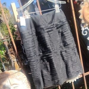 Ricky Freeman, Terry Jon Silk Black Skirt Size 14